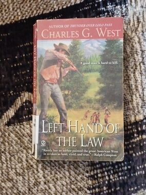 $4 Add-on "Left Hand of the Law" by Charles G. West - Paperback Western